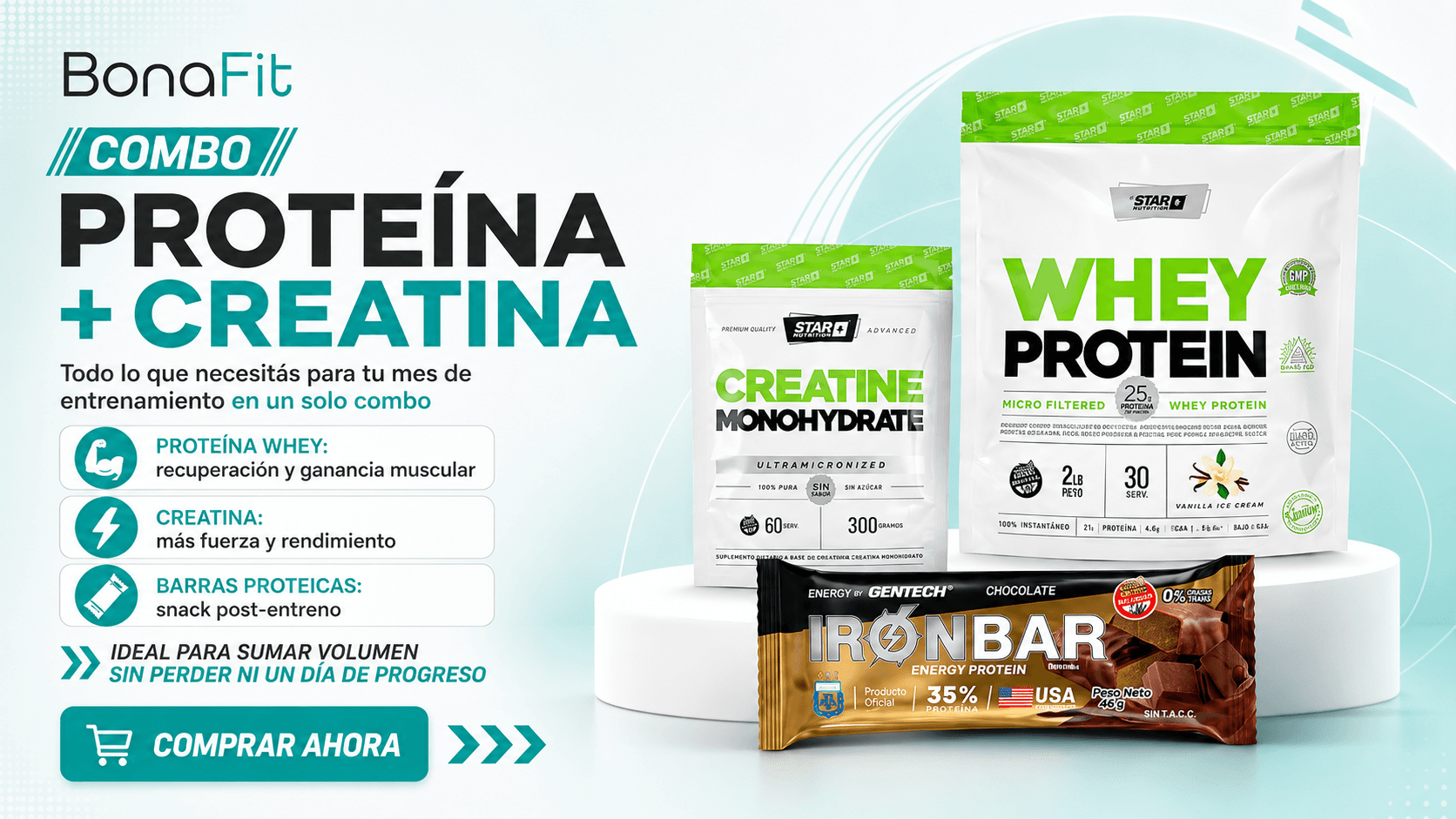 Combo Proteína + Creatina